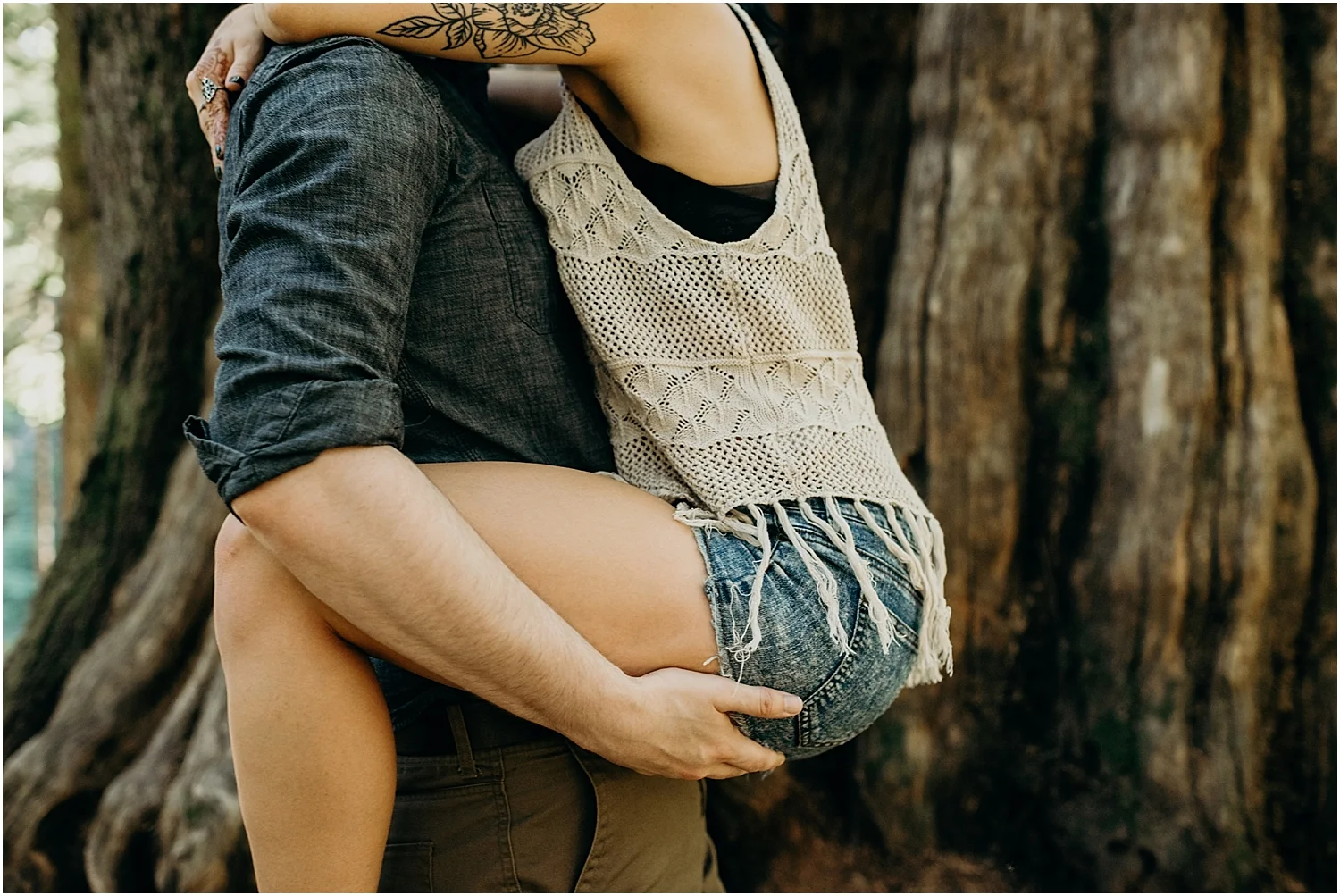Franklin Falls Adventure Engagement Session | Washington Adventure Wedding Photographer