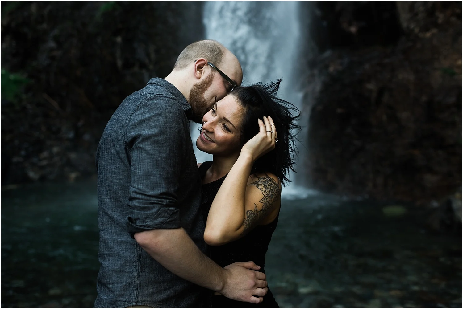 Franklin Falls Adventure Engagement Session | Washington Adventure Wedding Photographer