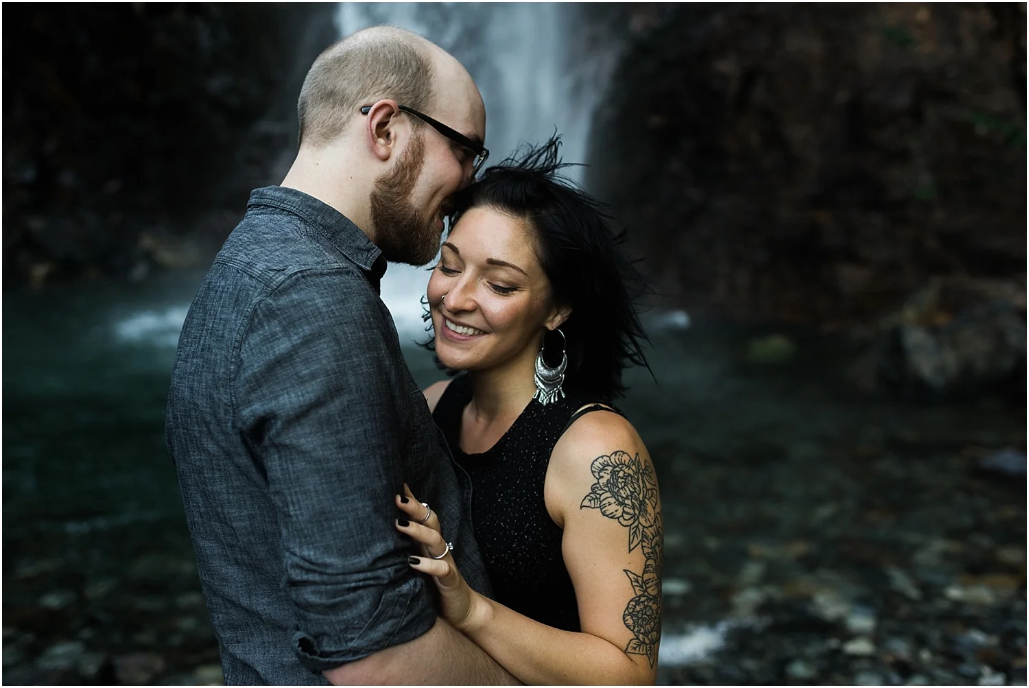 Franklin Falls Adventure Engagement Session | Washington Adventure Wedding Photographer