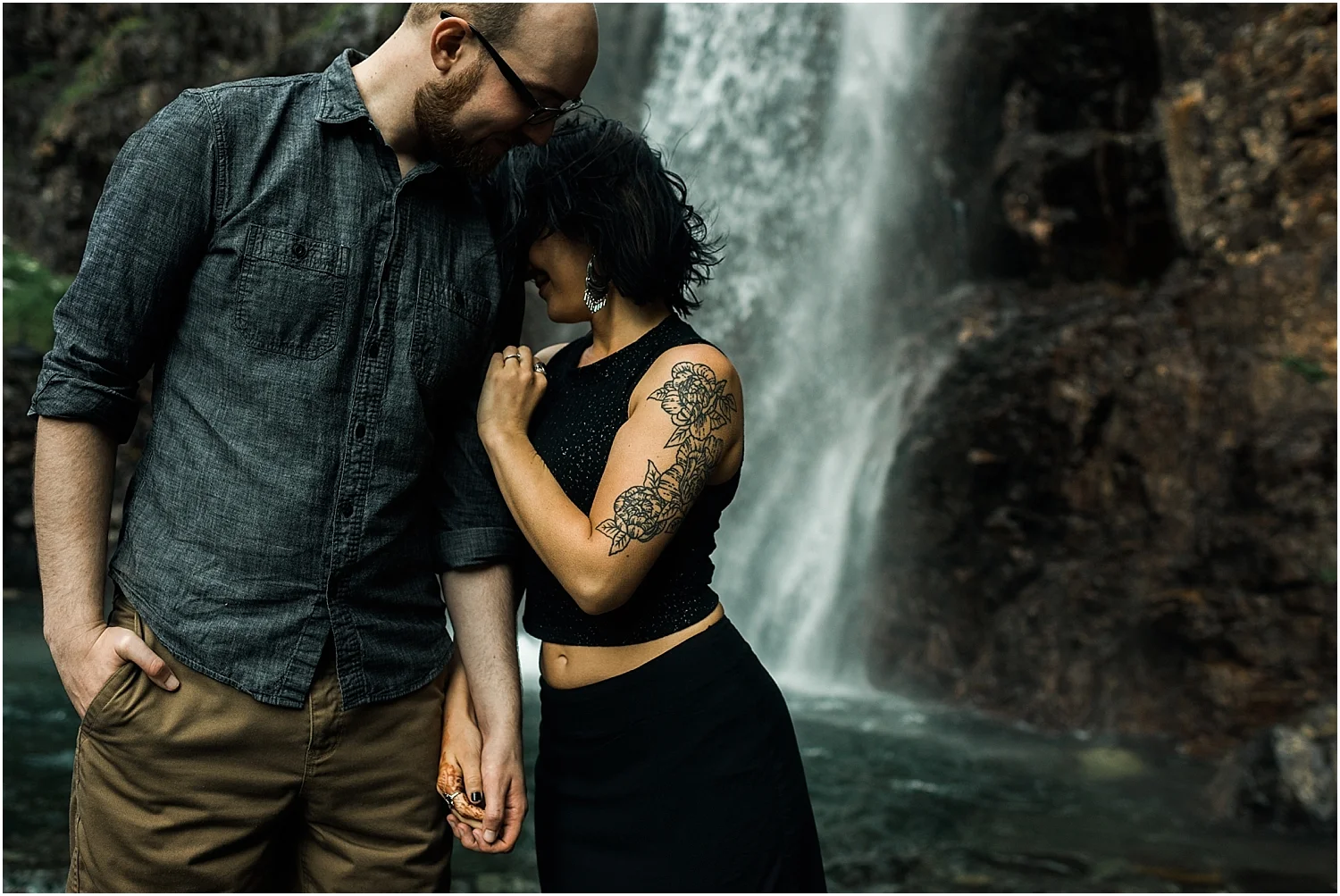 Franklin Falls Adventure Engagement Session | Washington Adventure Wedding Photographer