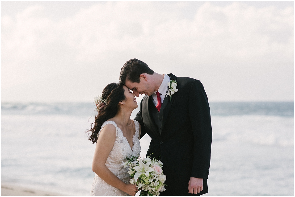 maui beach wedding at ironwoods beach by maui wedding photographer naomi levit