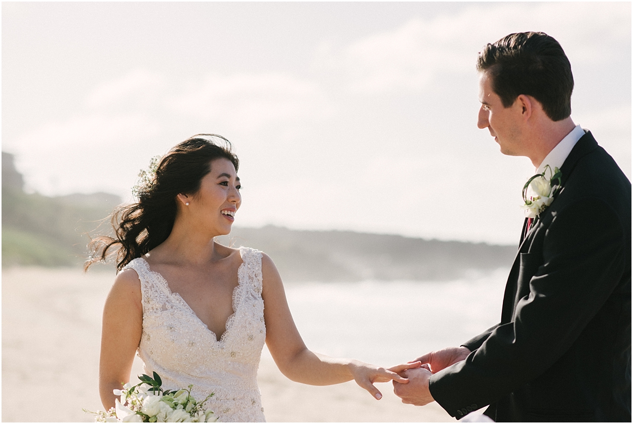 maui beach wedding at ironwoods beach by maui wedding photographer naomi levit