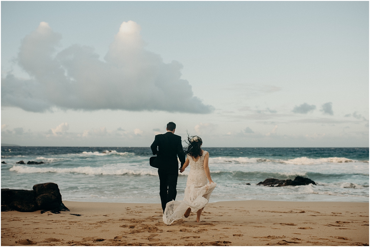 maui beach wedding at ironwoods beach by maui wedding photographer naomi levit