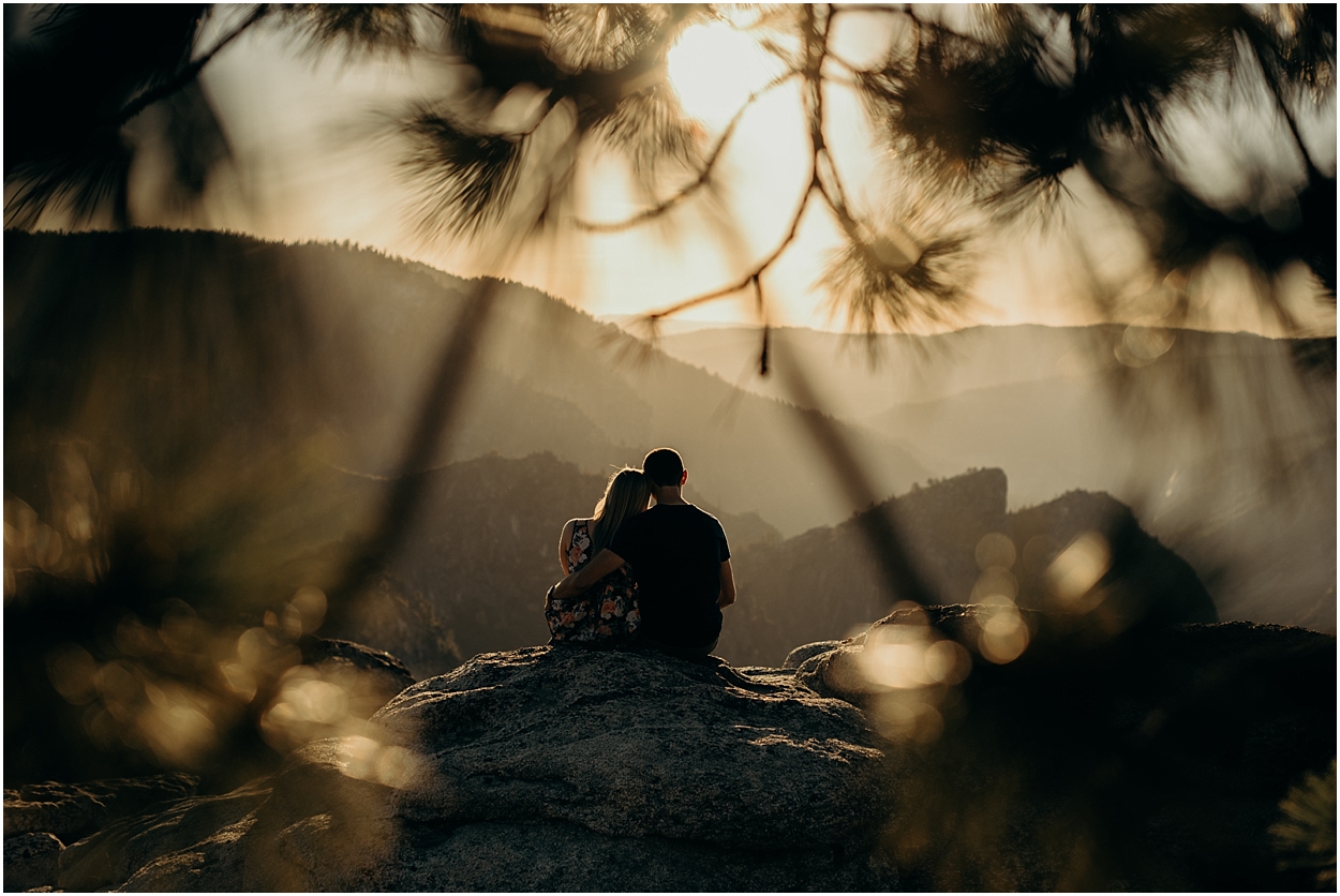 yosemite national park engagement session