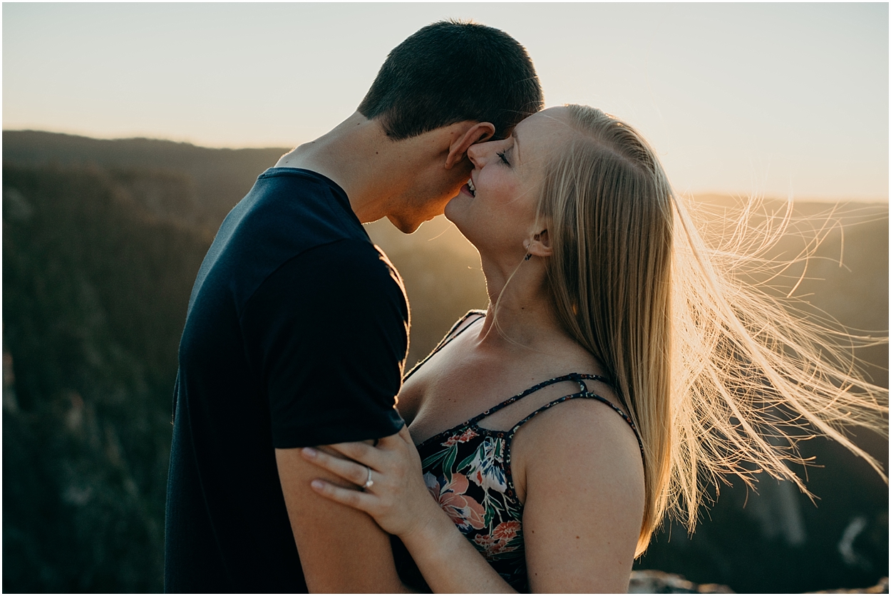 yosemite national park engagement session