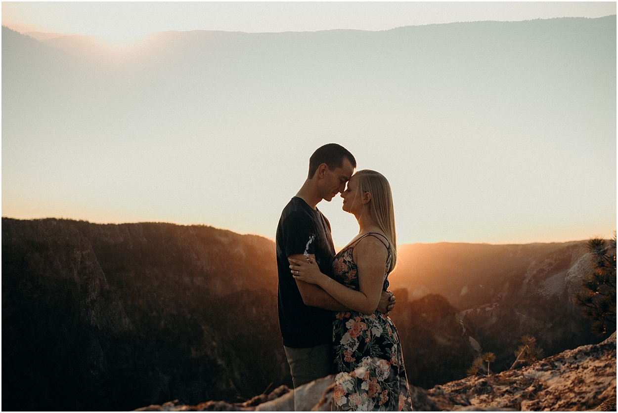 yosemite national park engagement session
