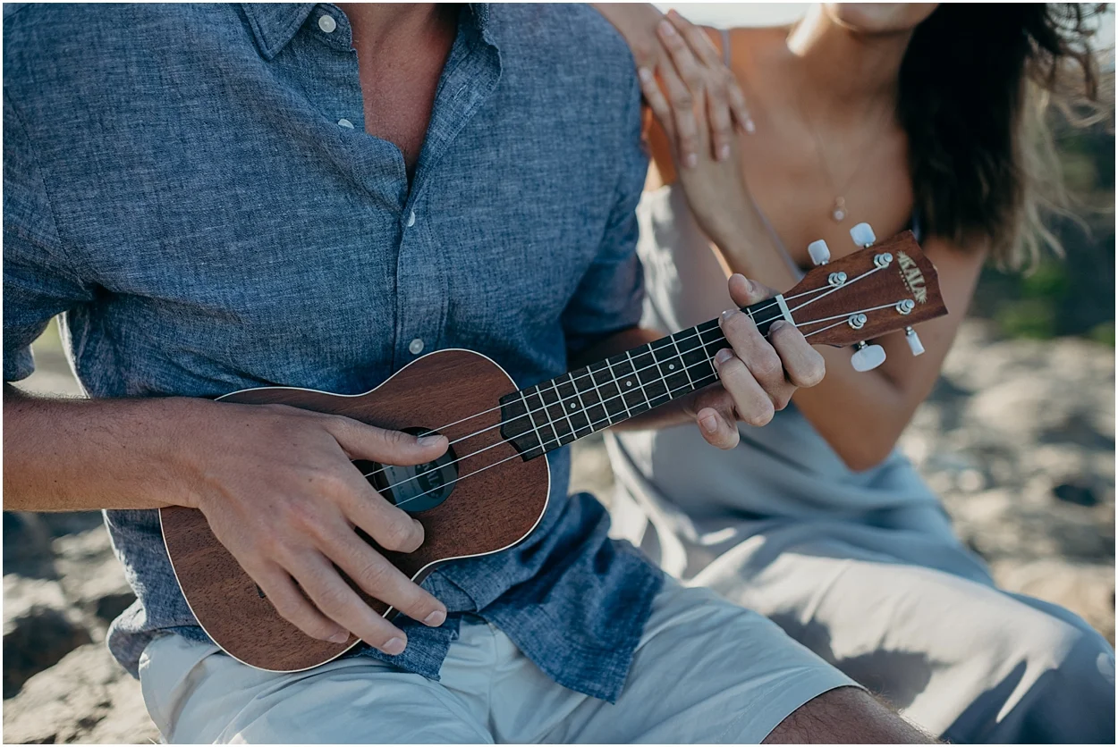 adventurous maui engagement session at nakalele point