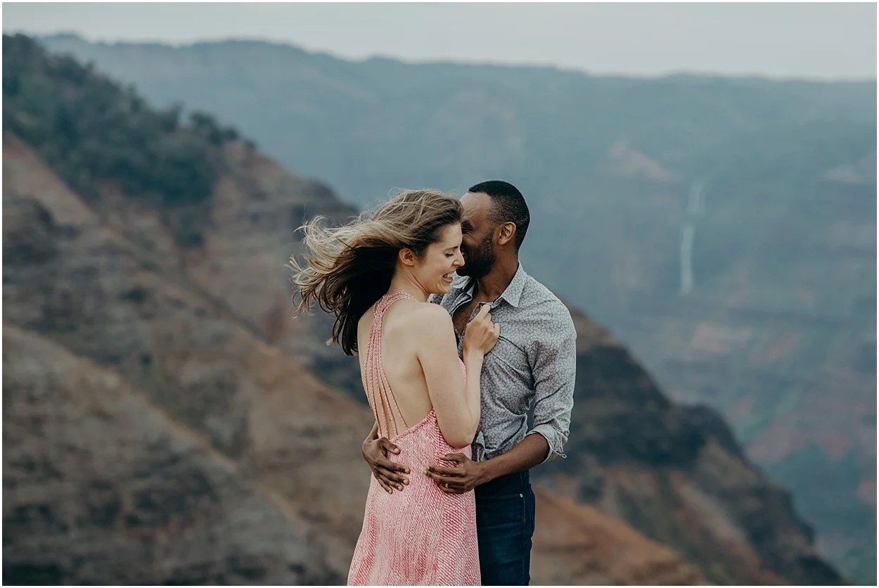 epic honeymoon adventure session at waimea canyon on kauai