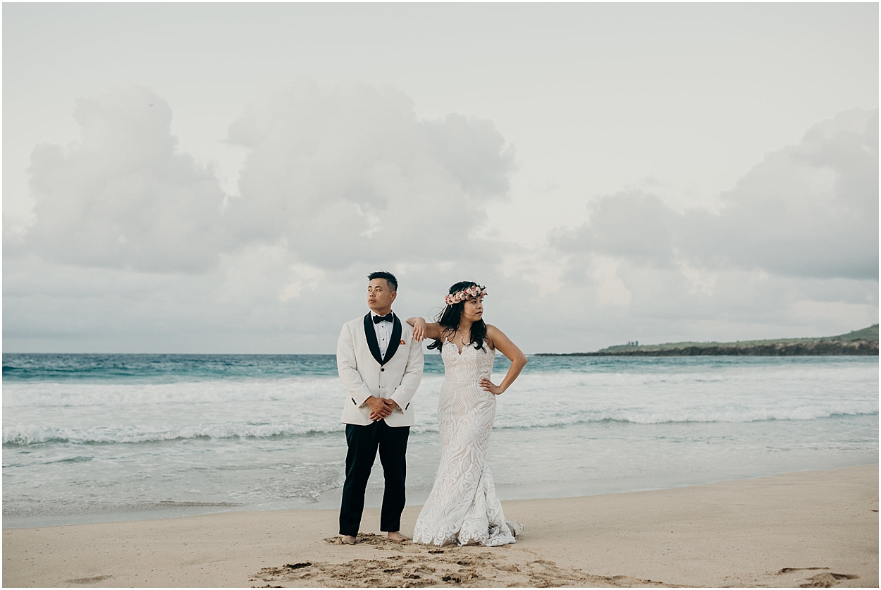 adventurous maui honeymoon session at honolua jungle and ironwoods beach