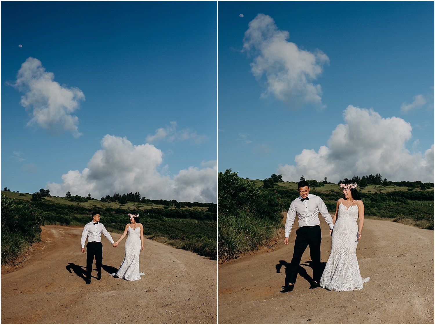 adventurous maui honeymoon session at honolua jungle and ironwoods beach