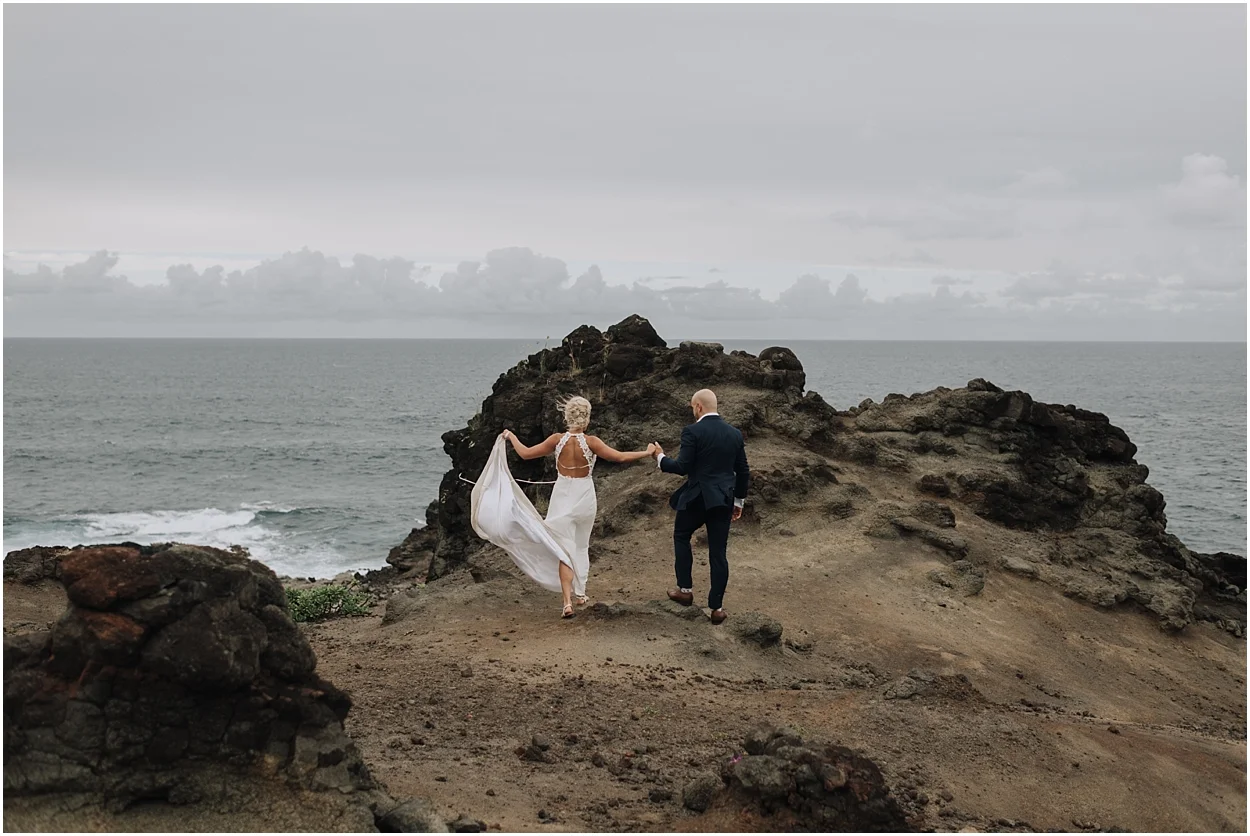 adventurous maui adventure elopement near kahakuloa hawaii