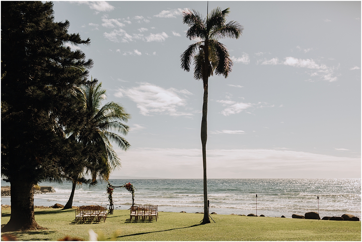 intimate maui wedding at olowalu plantation house in lahaina, hawaii