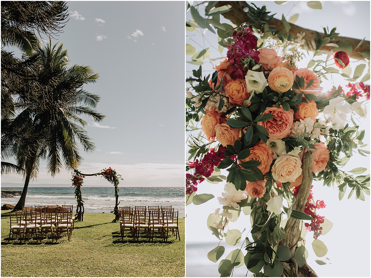 intimate maui wedding at olowalu plantation house in lahaina, hawaii
