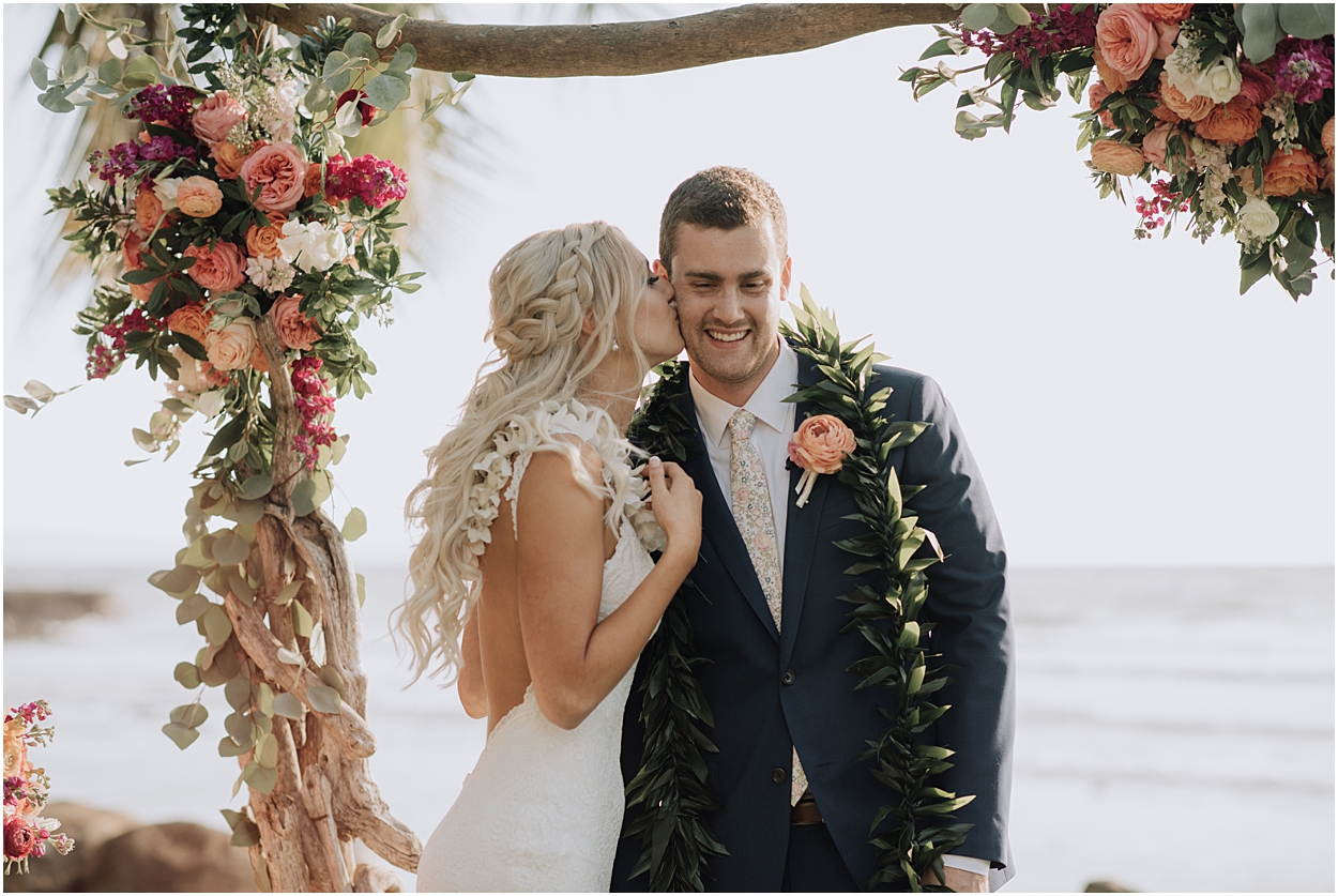 intimate maui wedding at olowalu plantation house in lahaina, hawaii