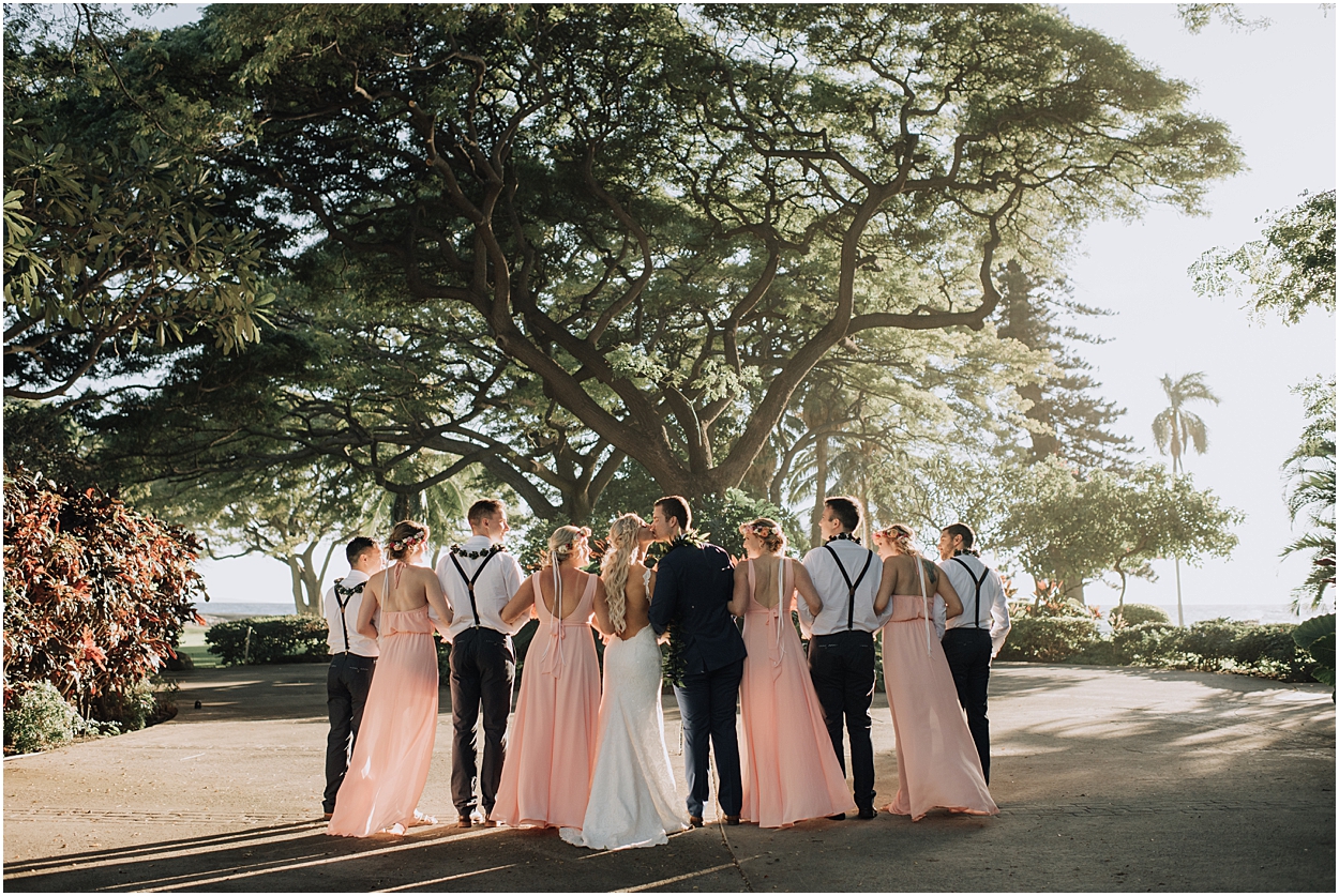 intimate maui wedding at olowalu plantation house in lahaina, hawaii