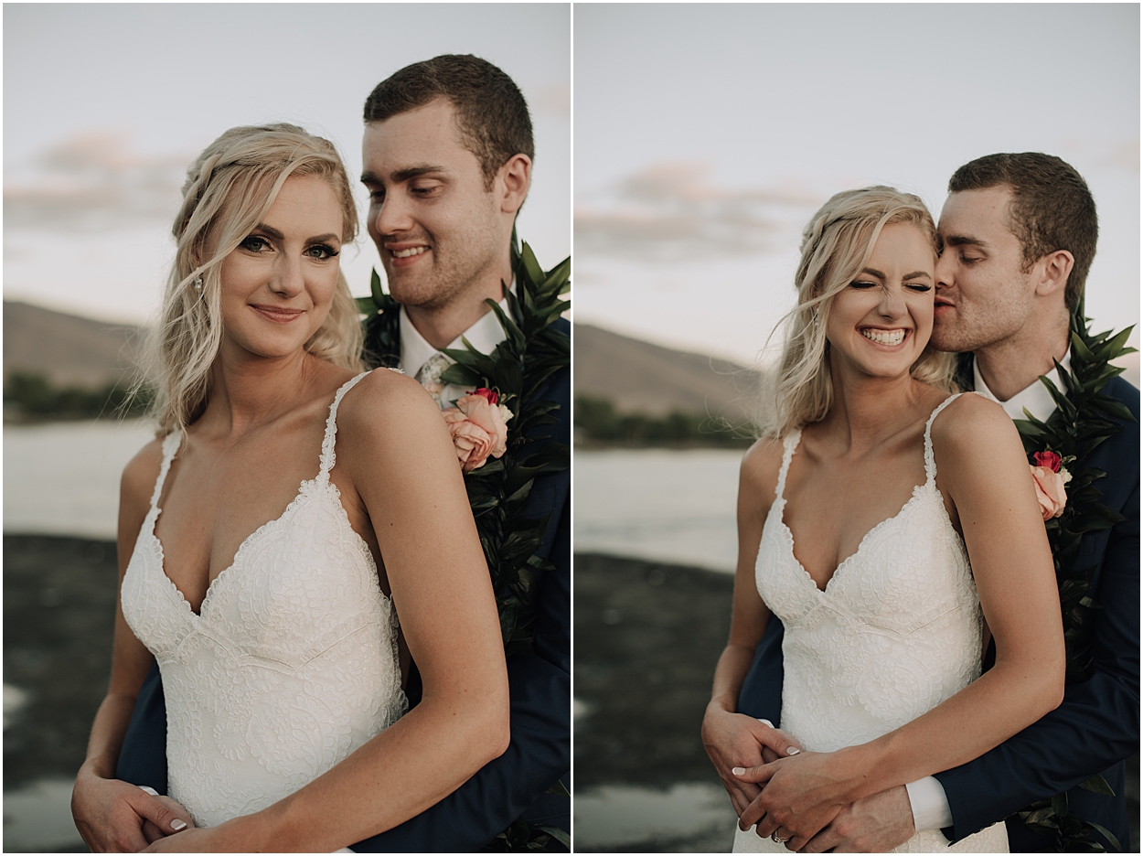 intimate maui wedding at olowalu plantation house in lahaina, hawaii