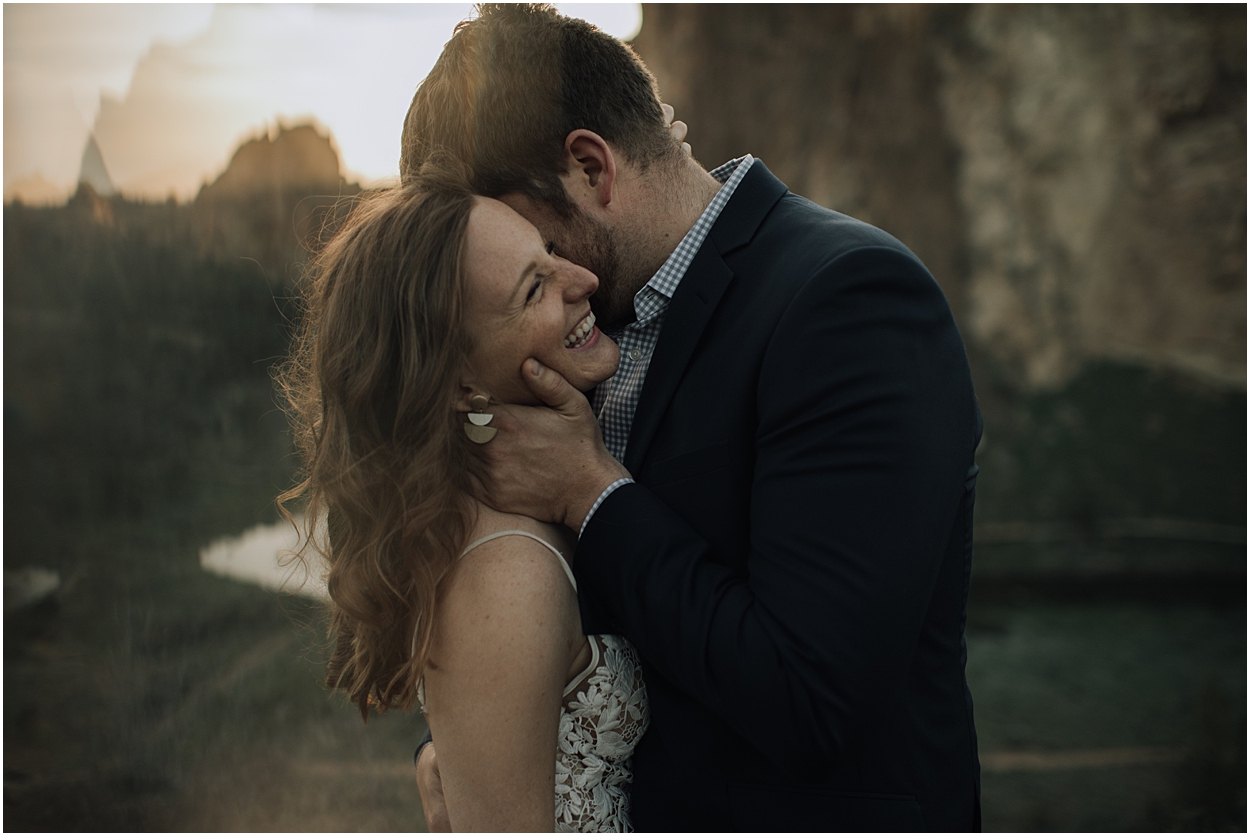 adventure elopement inspiration in Smith Rock State Park near Bend, Oregon