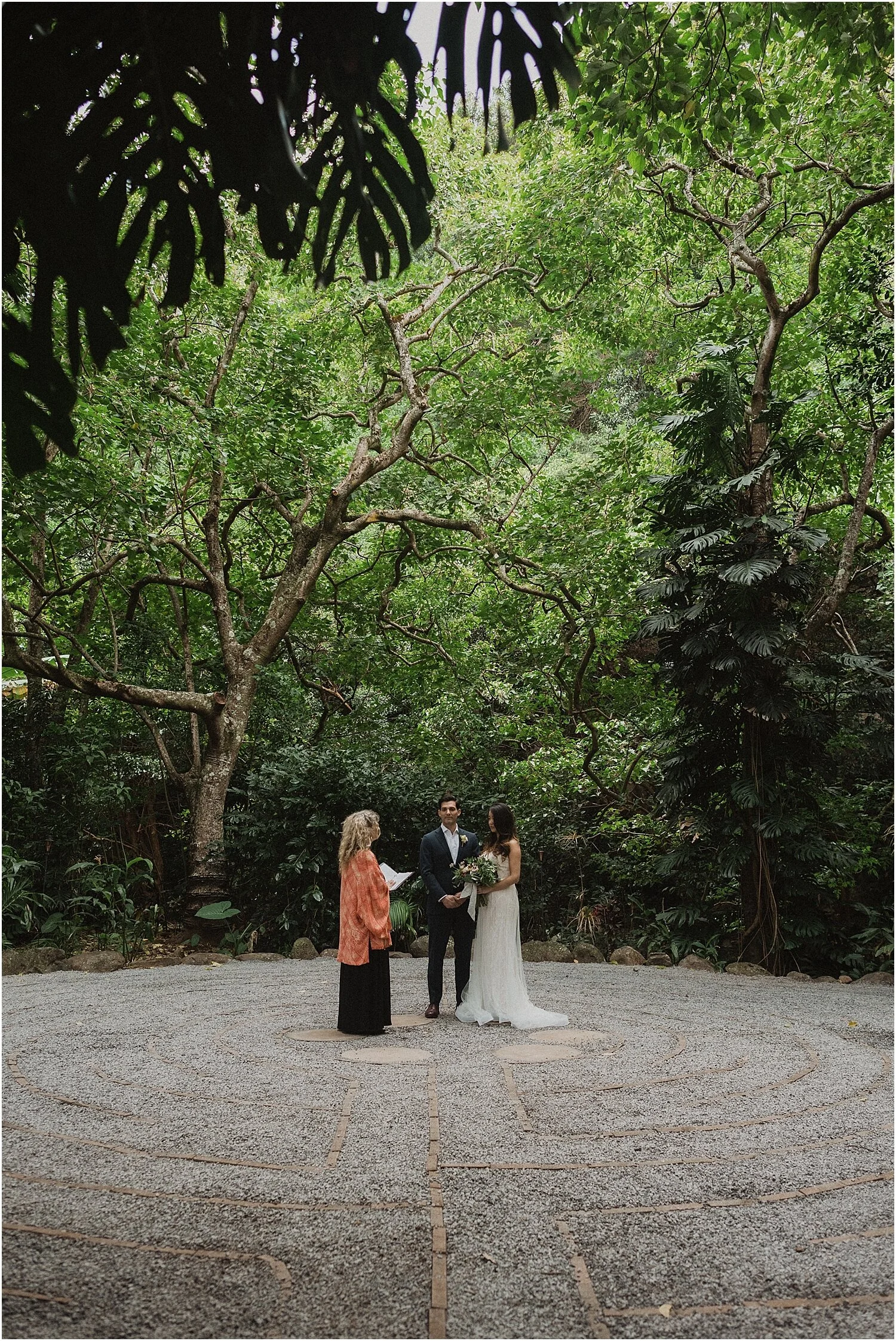 intimate maui elopement at the sacred garden of maliko in makawao