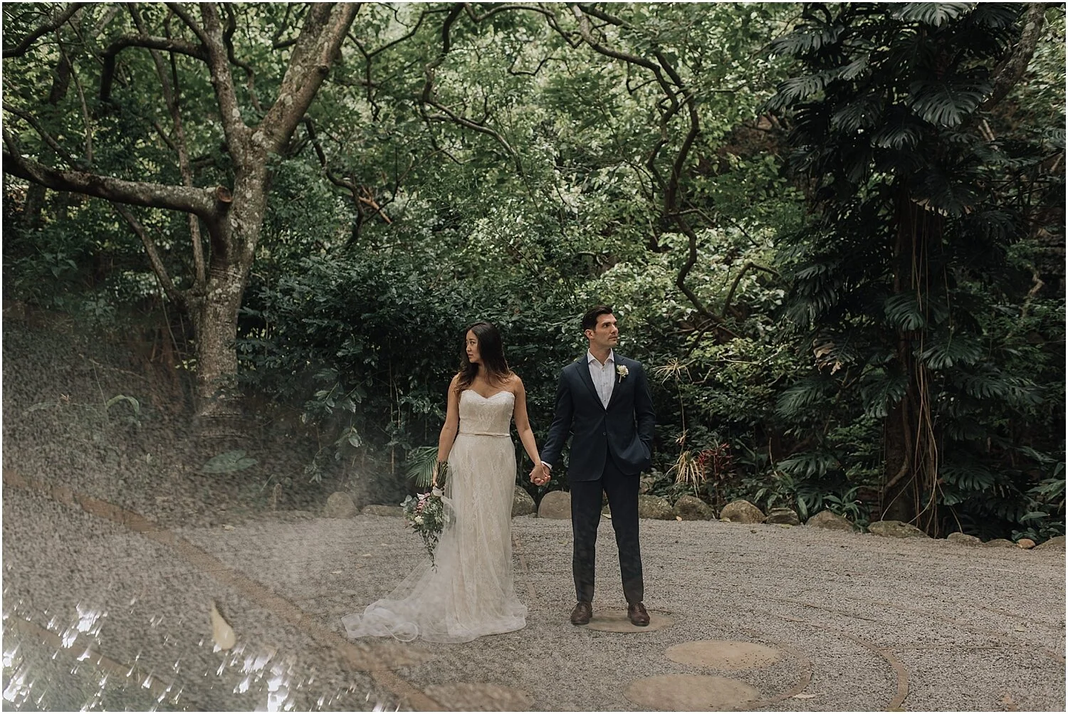 intimate maui elopement at the sacred garden of maliko in makawao