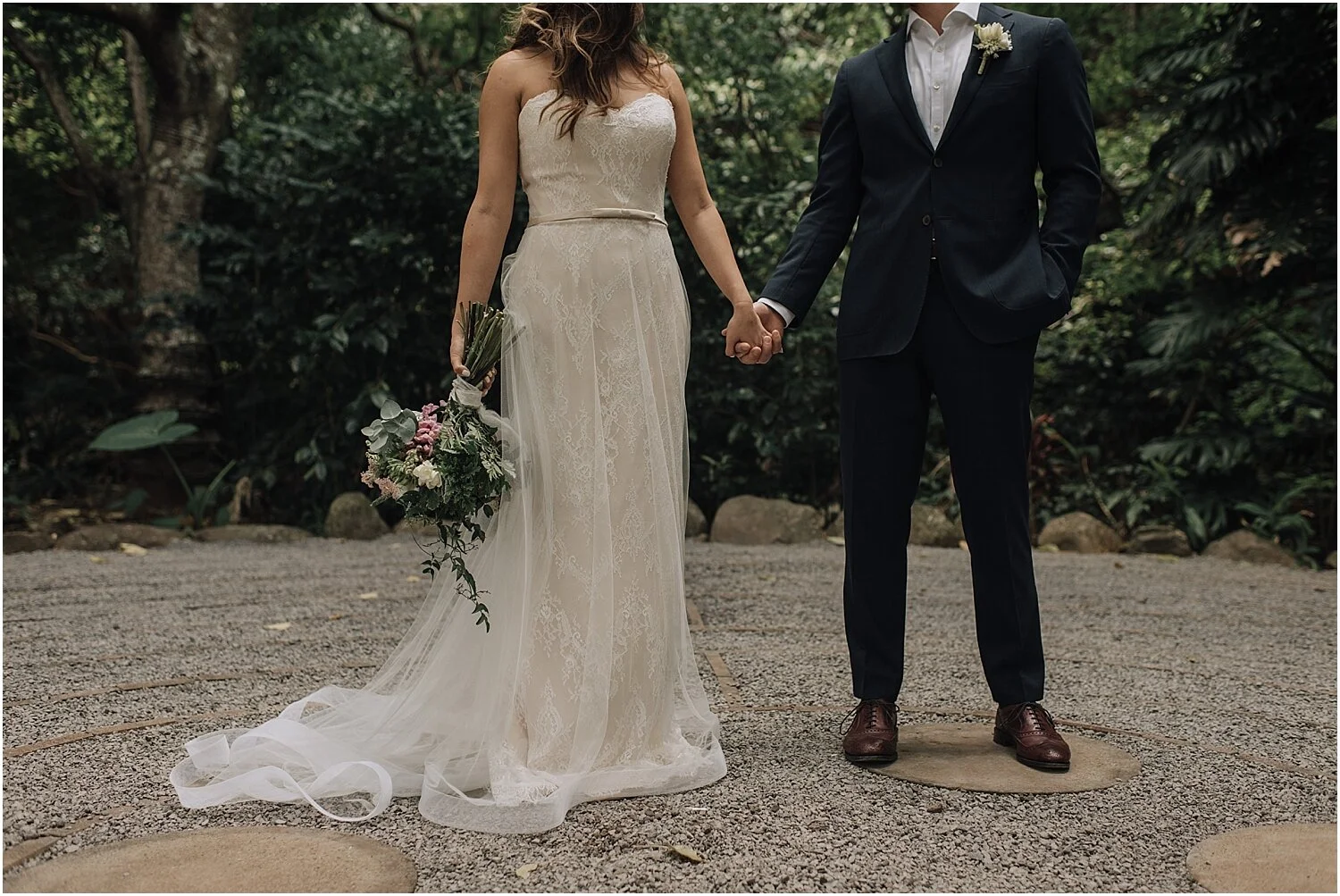 intimate maui elopement at the sacred garden of maliko in makawao