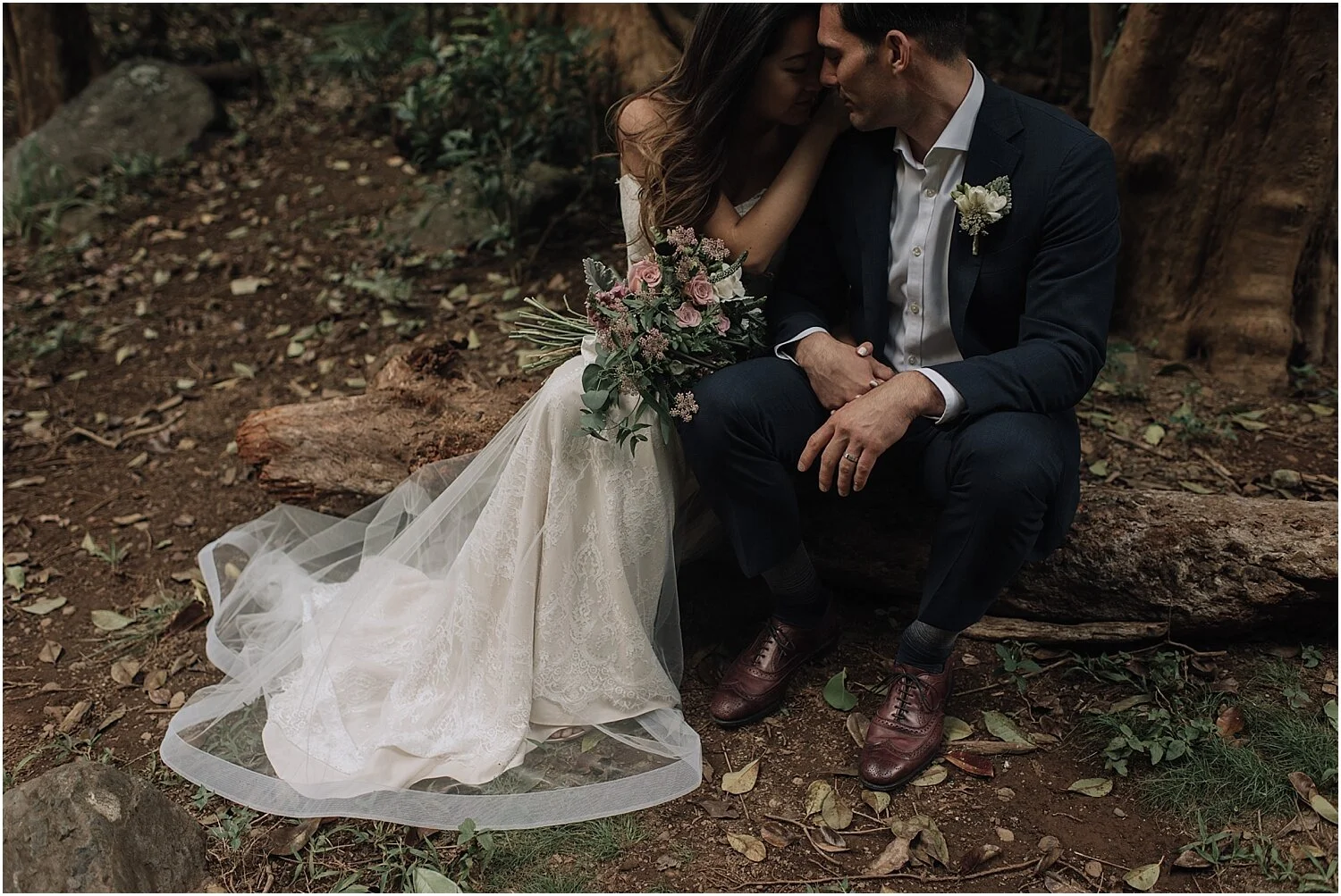 intimate maui elopement at the sacred garden of maliko in makawao