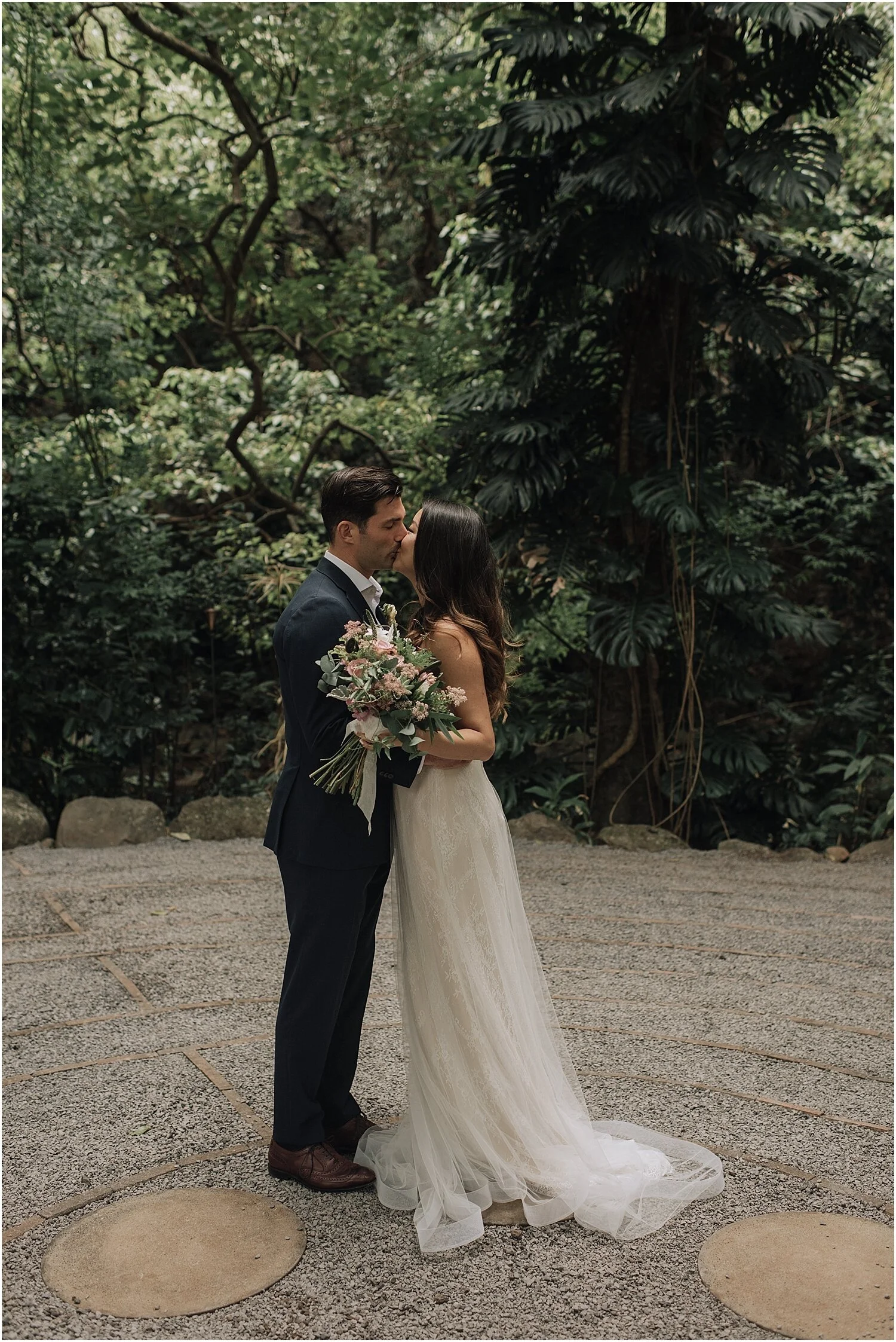 intimate maui elopement at the sacred garden of maliko in makawao