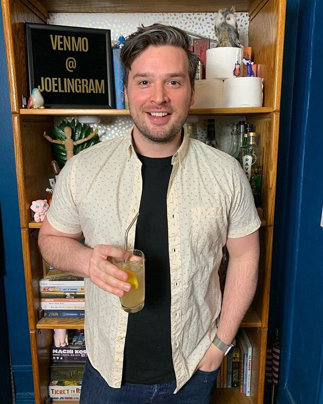 Make sure you tune in at happy hour for a new episode of Quarantine Cocktails with Joel! I put pant on for you and everything!!! (But I will not iron!)