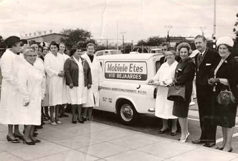 One of the first vehicles at the first branch in East London, 1964