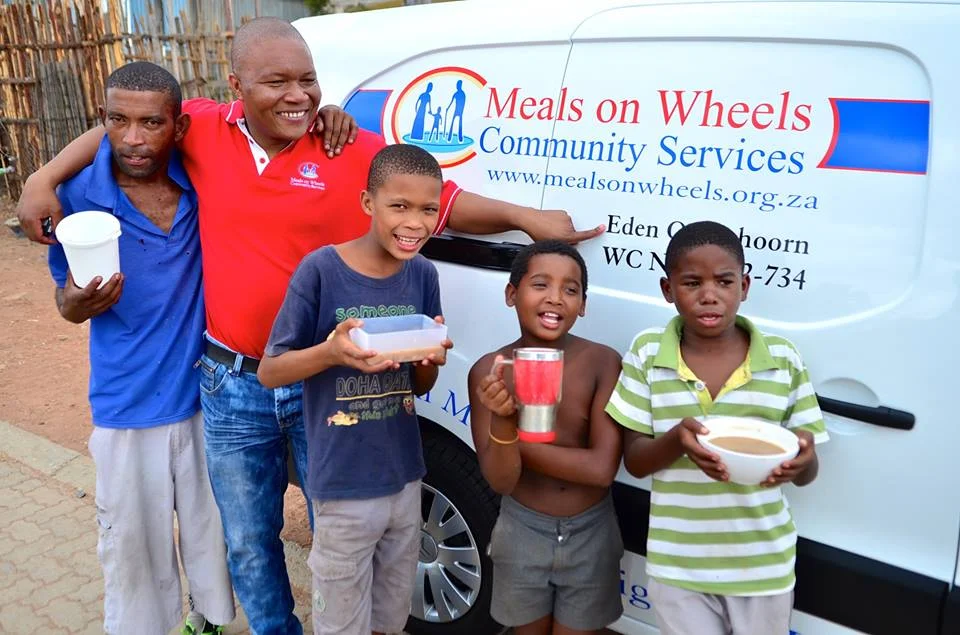 Western Cape Finance Director Simba Madzana delivering a new service vehicle to the Eden Meals on Wheels Branch in Oudtshoorn. (5 Feb 2015)
