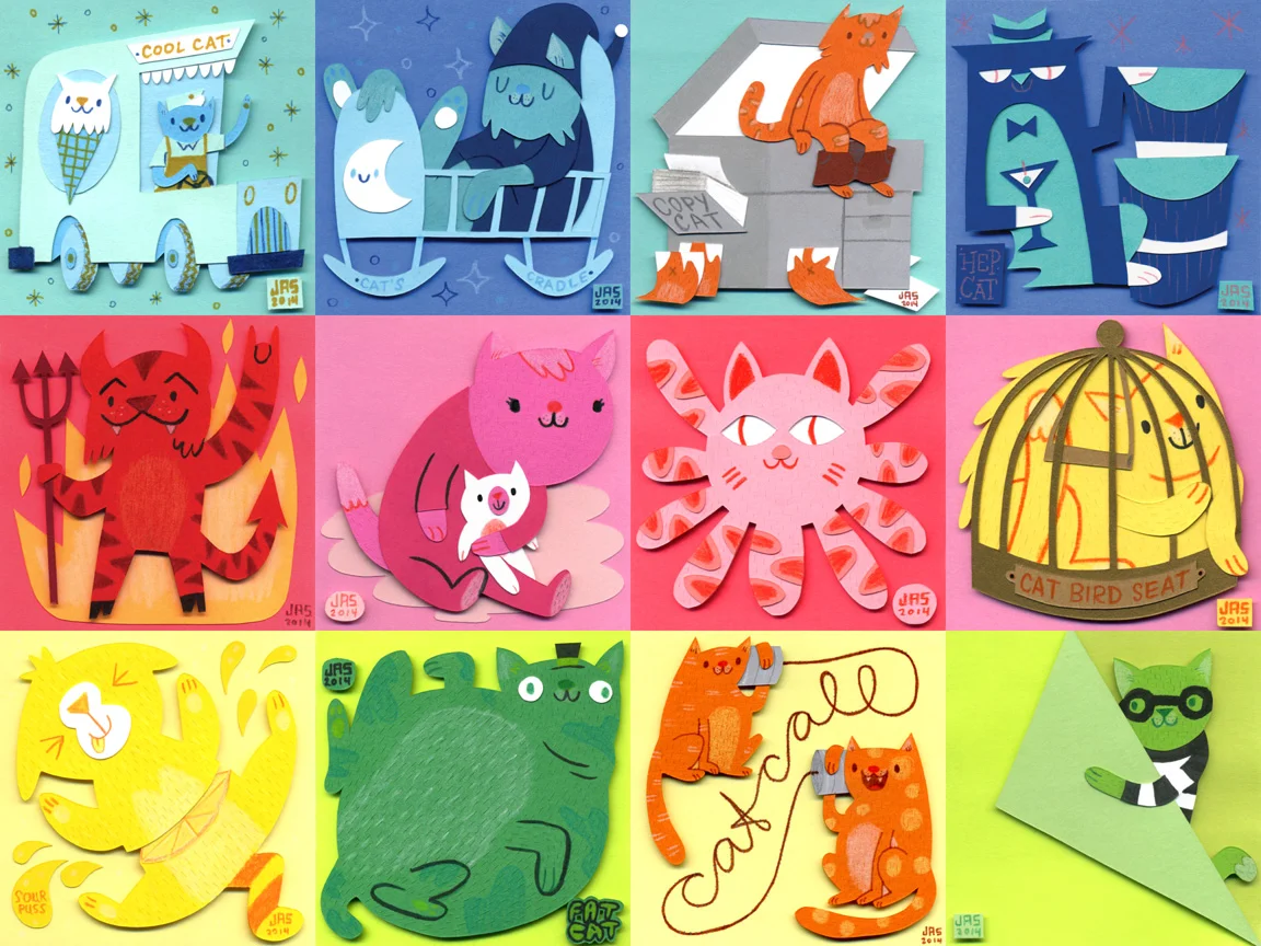 Cat Post Its