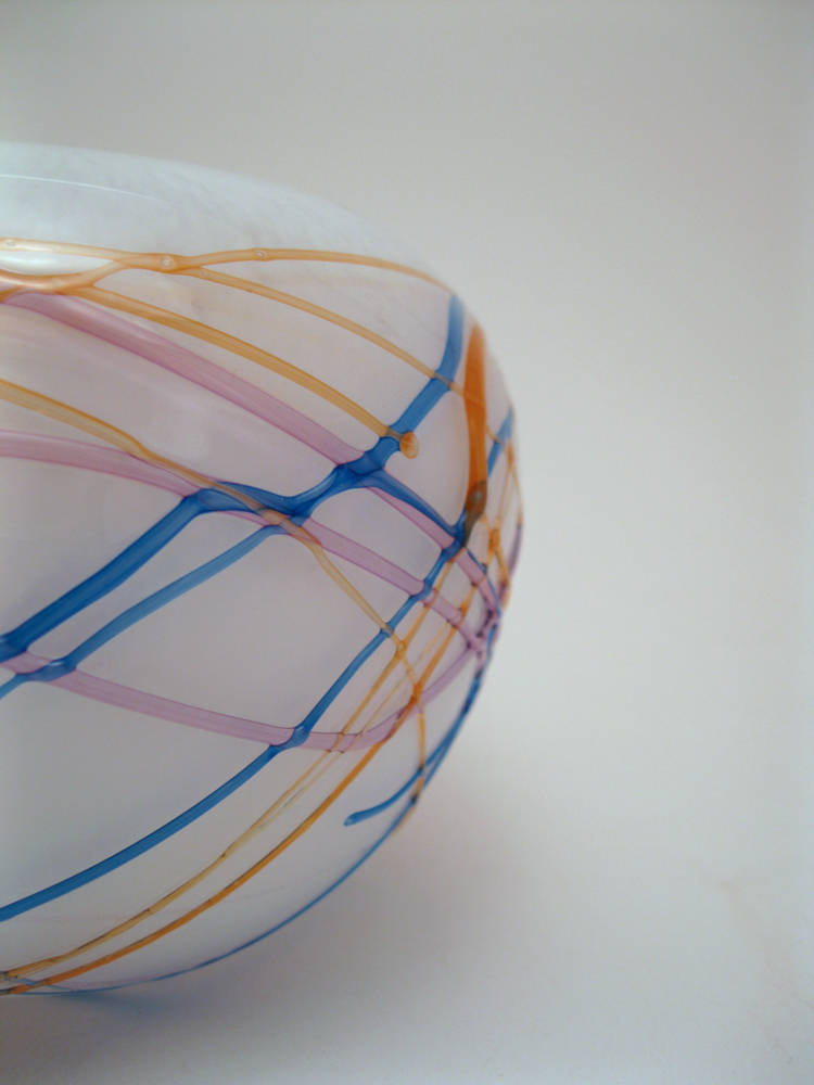 Many Threads Blown Glass Globe
