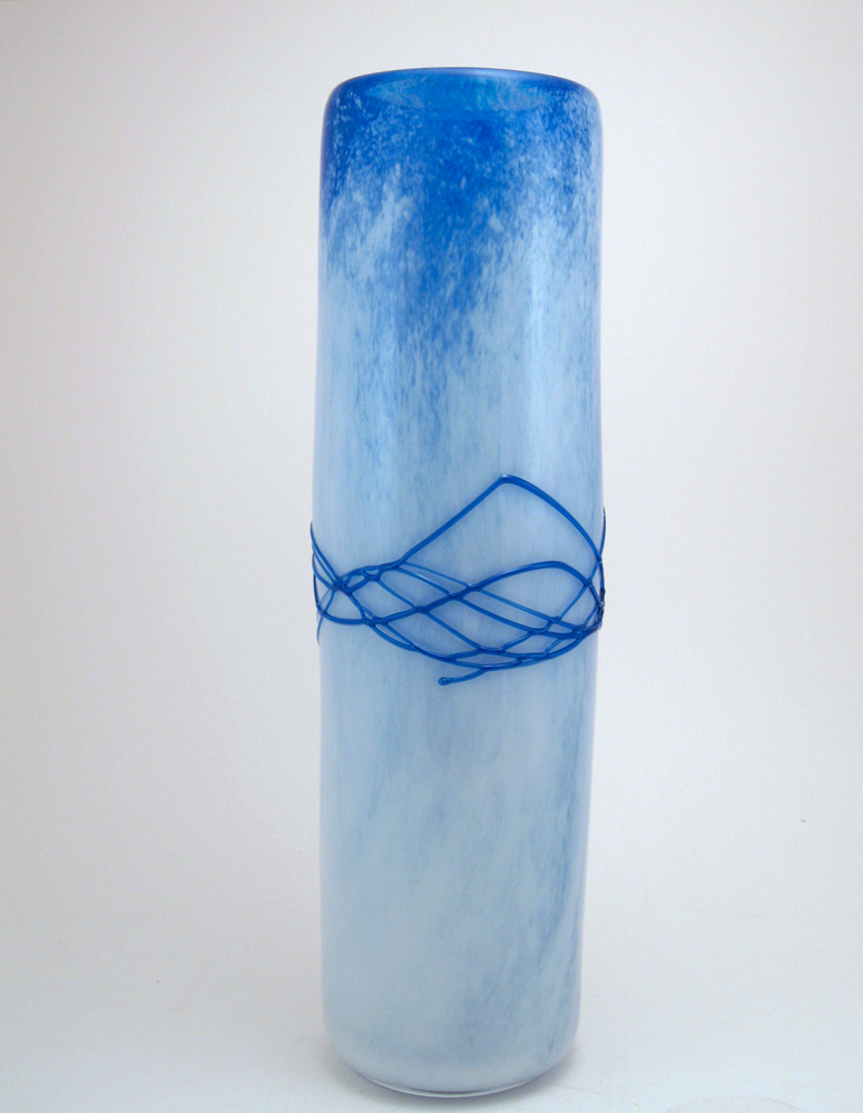Blue Skies Threads Vase
