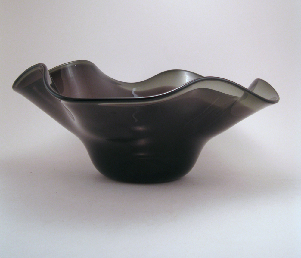 Black and Gray Handkerchief Bowl