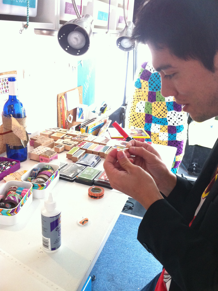 button making in the Craft Commons truck.jpg