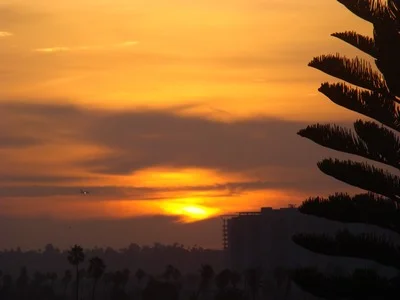 Sunrise paints a dramatic sky over Santa Monica. Gratitude makes sense of our past, brings peace for today and creates a vision for tomorrow. …Melody Beattie