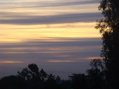 Sunrise reveals itself amidst heavy clouds over Mar Vista How often I have found where I should be going only by setting out for somewhere else. …R. Buckminster Fuller