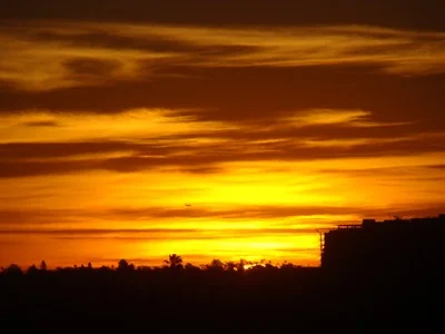 Sunrise in Santa Monica barely breaks the horizon as a jet comes in to land at distant LAX. When people start focusing on what they want, what they don’t want disappears. ...Jack Canfield