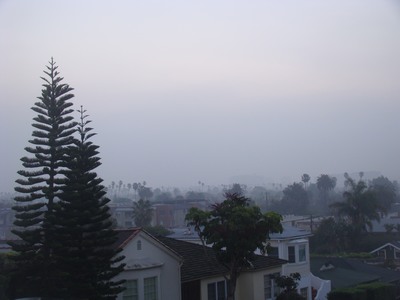 Sunrise-not as a thick marine layer covers Santa Monica The only thing that interferes with my learning is my education. …Albert Einstei