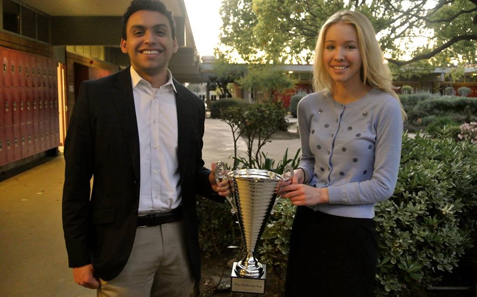 Bishop O'Dowd Walsh & Zepeda with the California Cup.