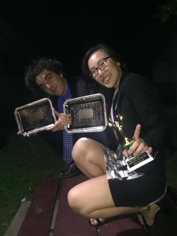 Left to Right: Citrus Valley's Silviu Andronescu & Lena Nguyen. Image courtesy of Connor Biggerstaff