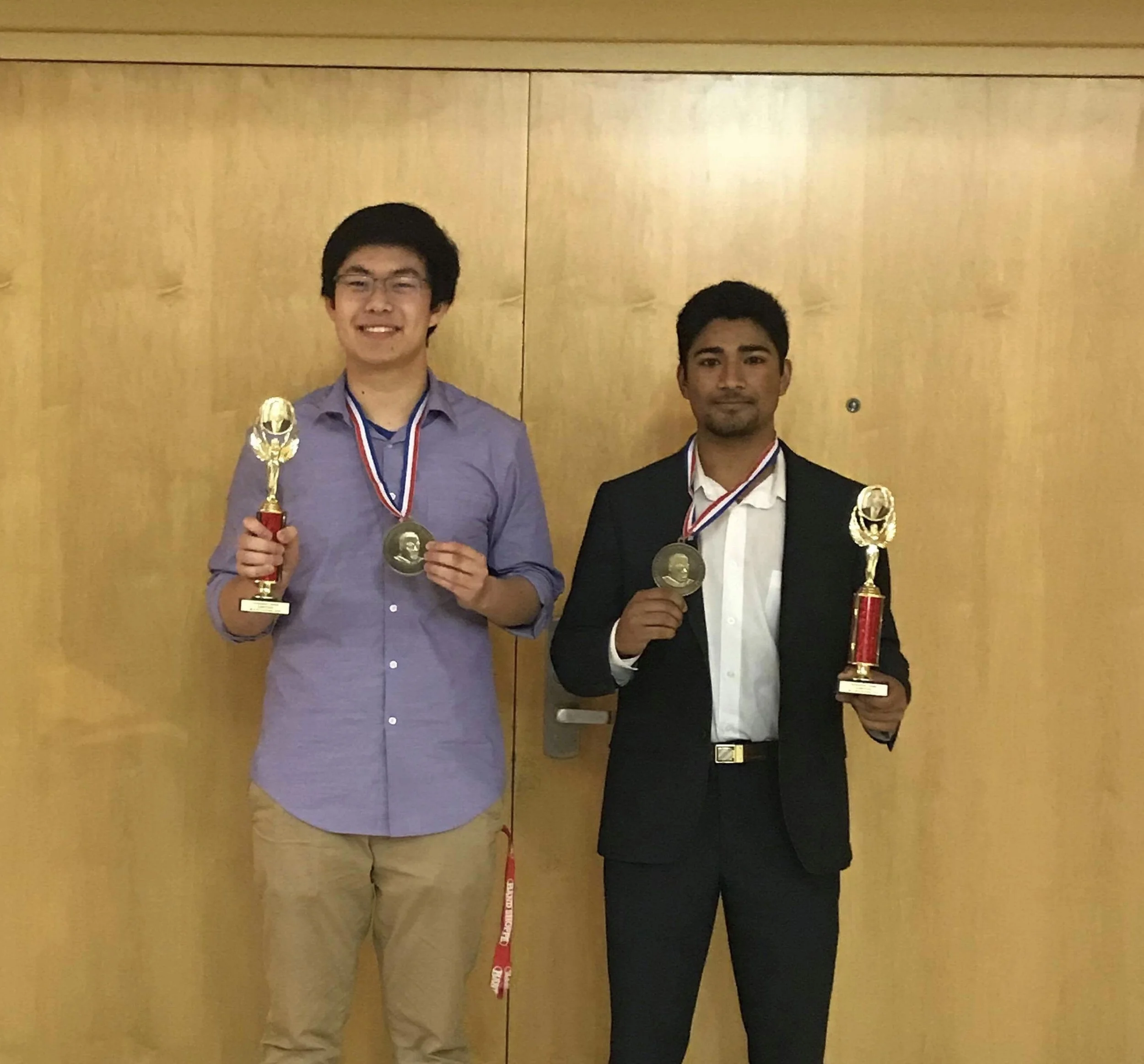Deng & Visht pose after awards ceremony ( Image courtesy of Krish Visht) 