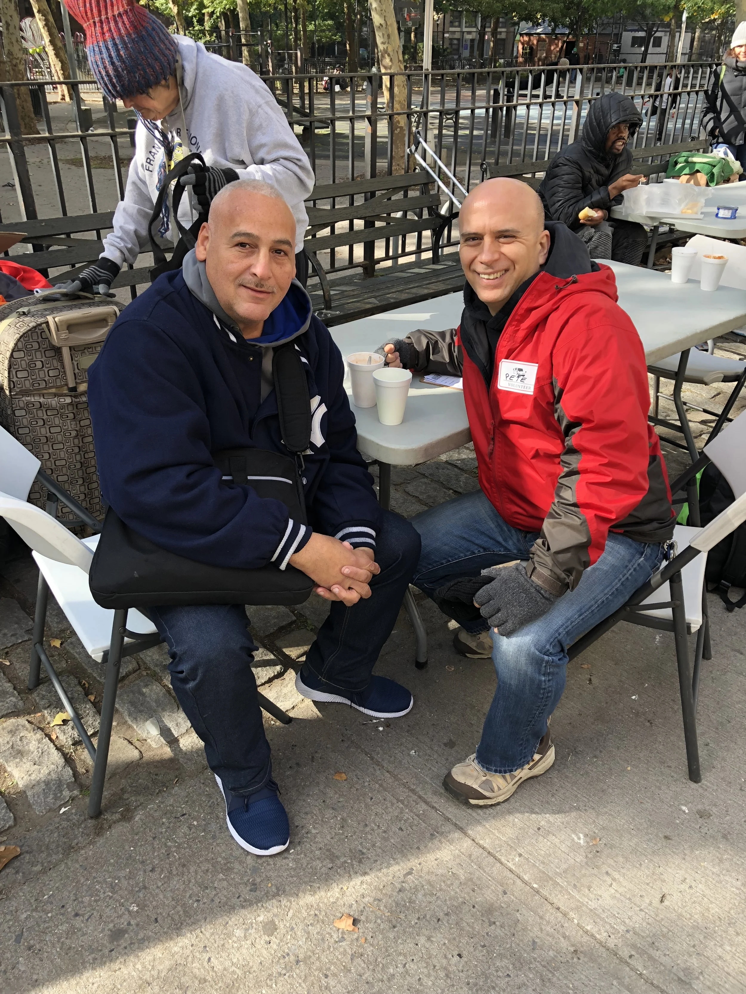 Making new friends - you definitely get back more than you give.