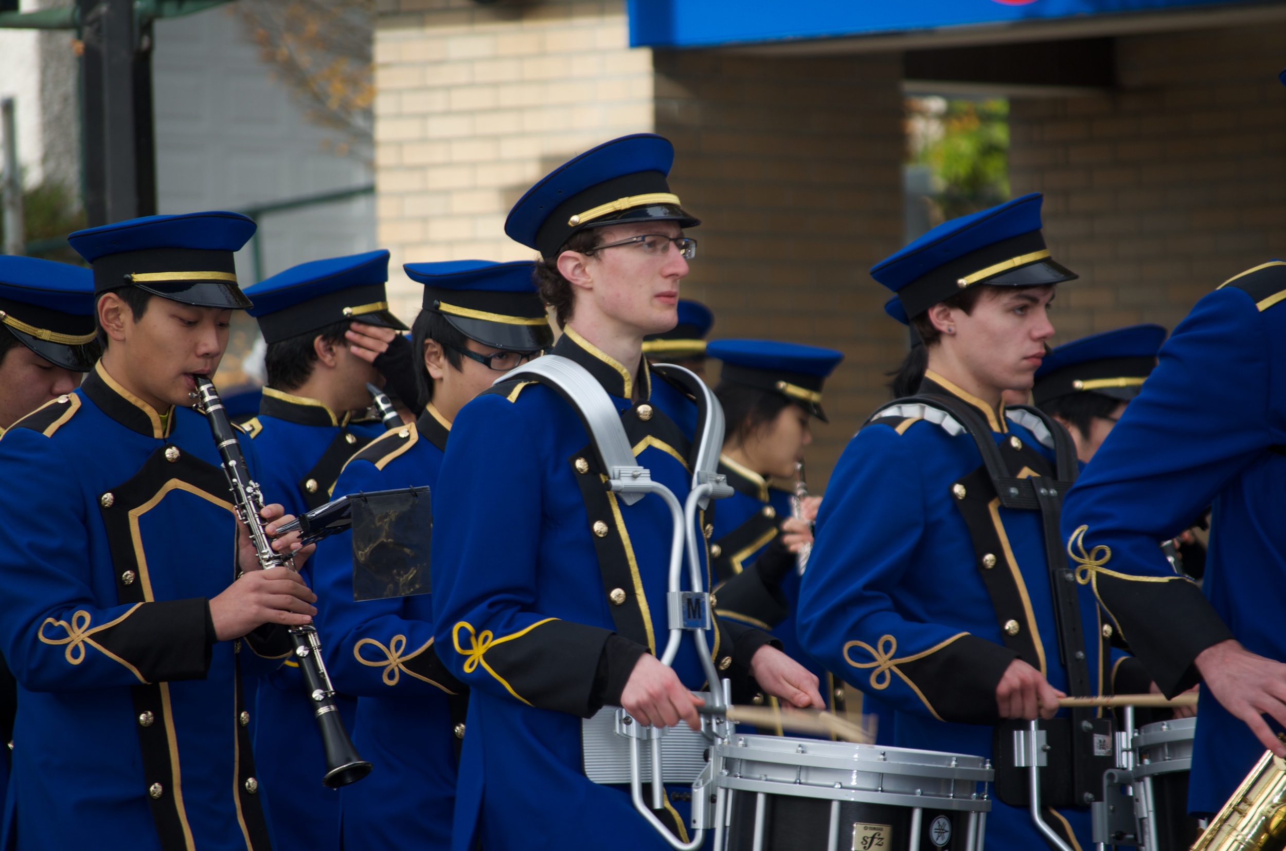 Playing Snare Drum on Remembrance Day