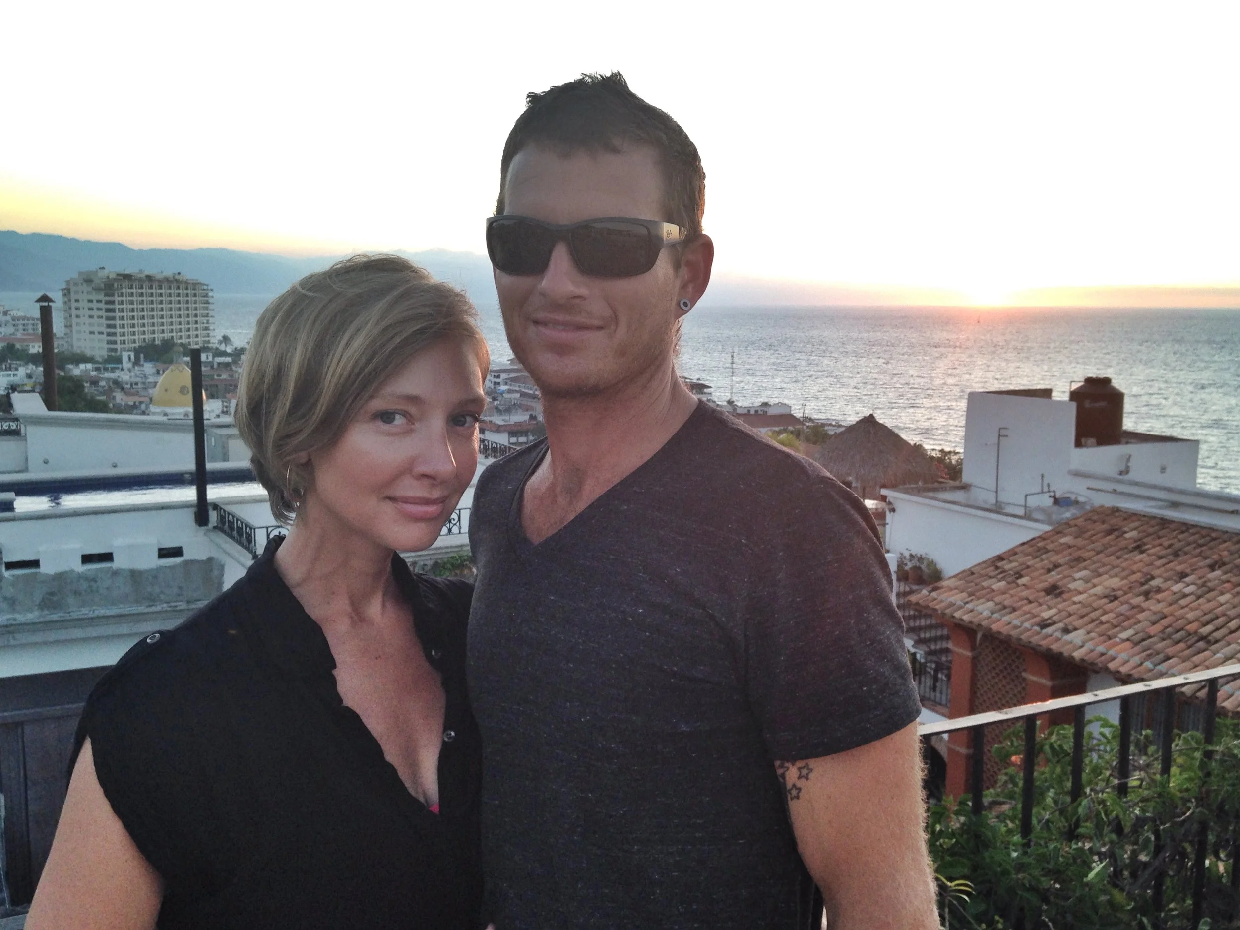 Sunset drinks on my 35th Birthday in Puerto Vallarta