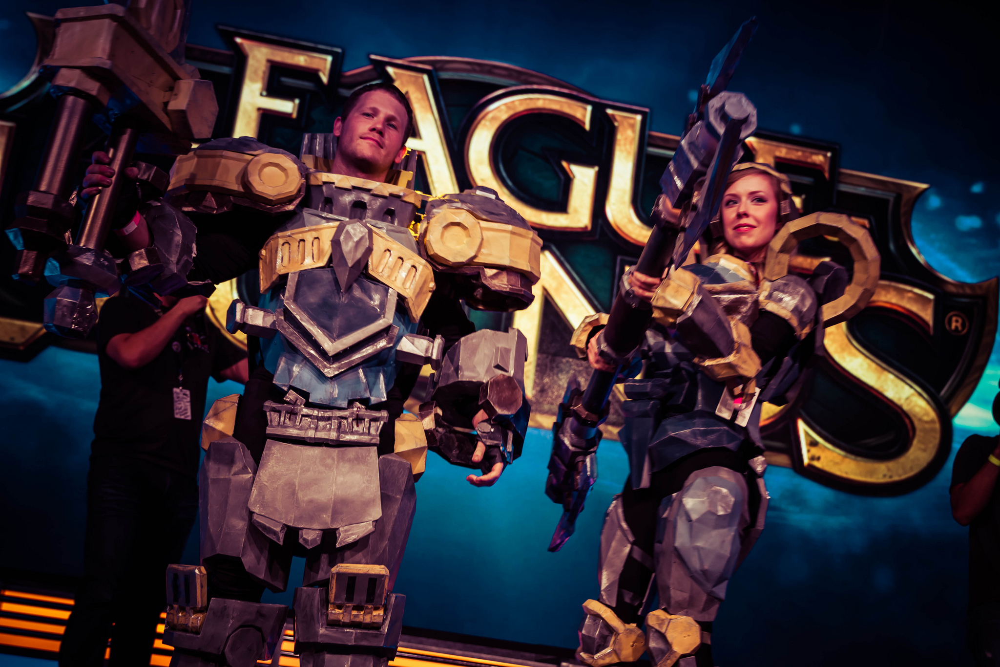 Incredible Steel Legion Garen and Lux cosplay at Pax Prime 2013. source