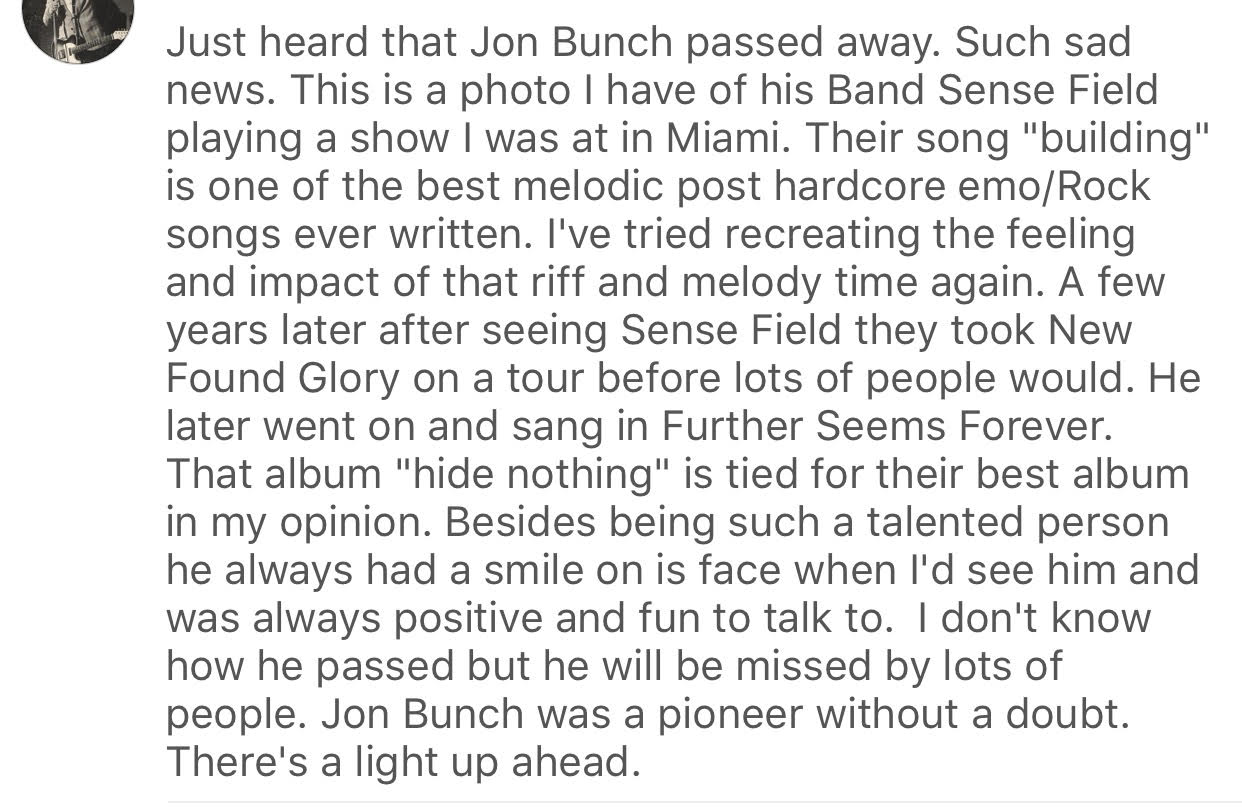 via Chad Gilbert (New Found glory, shai Hulud)