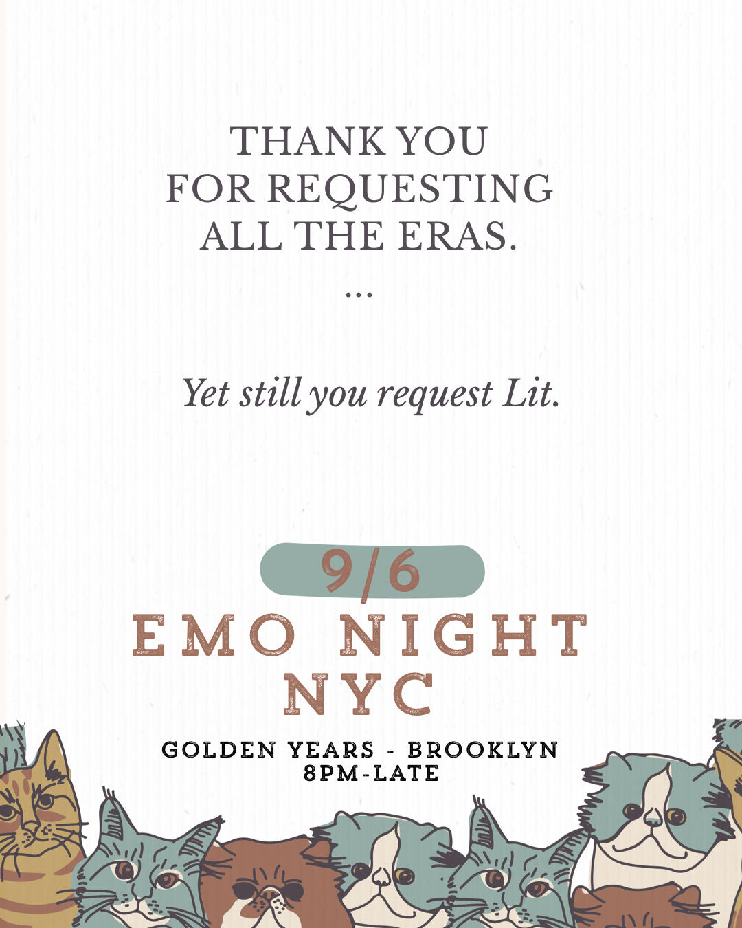 Emo Night NYC - September 2018