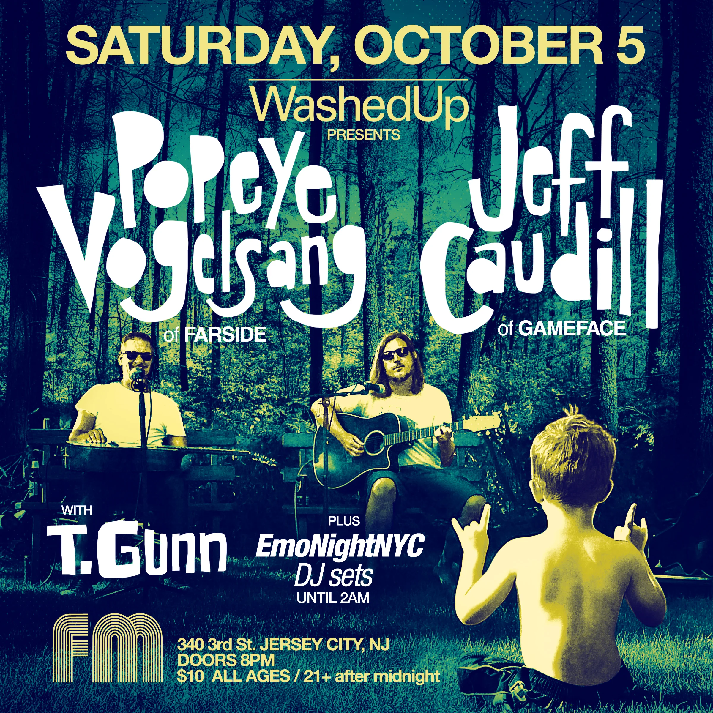 Washed Up Presents : Popeye Vogelsang &amp; Jeff Caudill at FM BAR