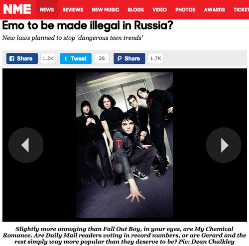 Almost Banned In Russia Being Emo Washed Up Emo