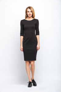 Black skirt and blouse , dress or pants for ladies. Black dress heels or flats. No open toe shoes.